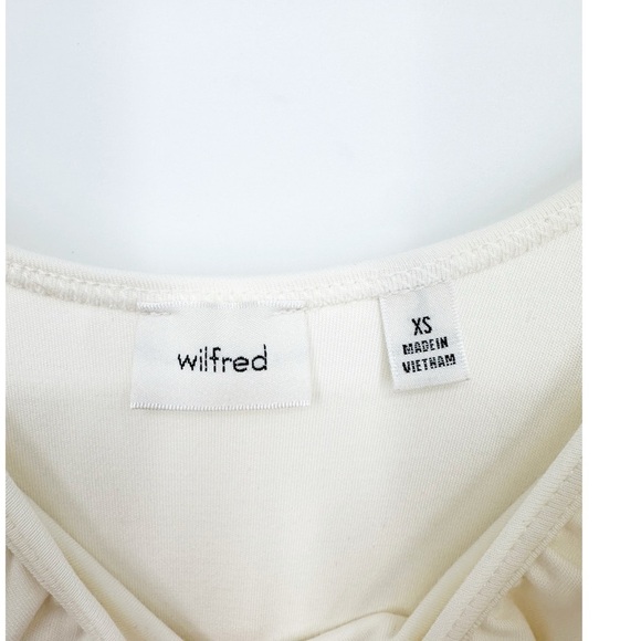 NWT Aritzia Wilfred Clink Dress Drapey Jersey Ruffle Maxi Dress - Picture 8 of 8